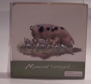 Leonardo Macneil Farmyard design Set of 6 Coasters - Picture 1 of 2