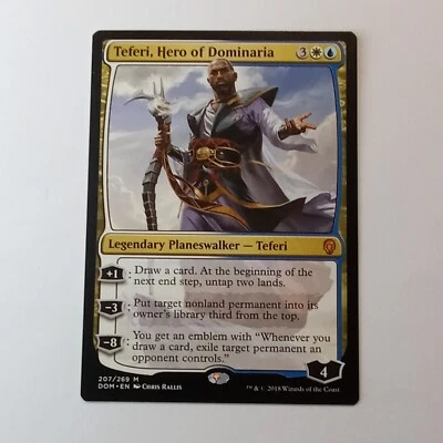 MTG Teferi, Hero of Dominaria NM Planeswalker Regular Mythic - Image 1 of 2
