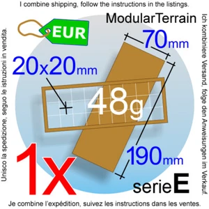 1x MDF Movement Tray 3x9 9x3 (E 0mm) 20mm Square Base War Hammer 40k Bandeja - Imagen 1 de 7