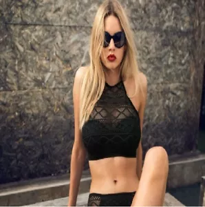 SUJETADOR REDUCIDO-FREYA~SUNDANCE-TOP-RECORTADO/BANDEAU-BIKINI-NEGRO-**VARIAS TALLAS* - Imagen 1 de 2