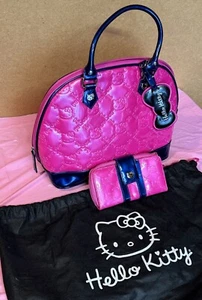 Loungefly Loves Hello Kitty Pink & Blue Tote Bag + Long Wallet & Dust Bag !! - Picture 1 of 13