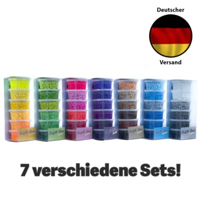 La Manuli 7 Bügelperlen Einzelsets in 42 verschiedenen Farben Perfekt für Kinder - Bild 1 von 2