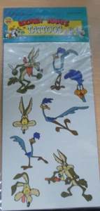 Vintage Looney Tunes Tattoos 1994 Road Runner, WEC Easily Removable Ages 4 & Up - Picture 1 of 2