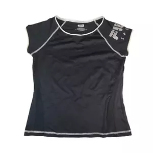 Camisa deportiva sin mangas Fila para mujer mediana negra manga corta ropa activa - Imagen 1 de 9