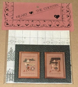 Herz des Landes "Quäker Äpfel" Junge & Mädchen Kreuzstichmuster Neu in Verpackung - Bild 1 von 2