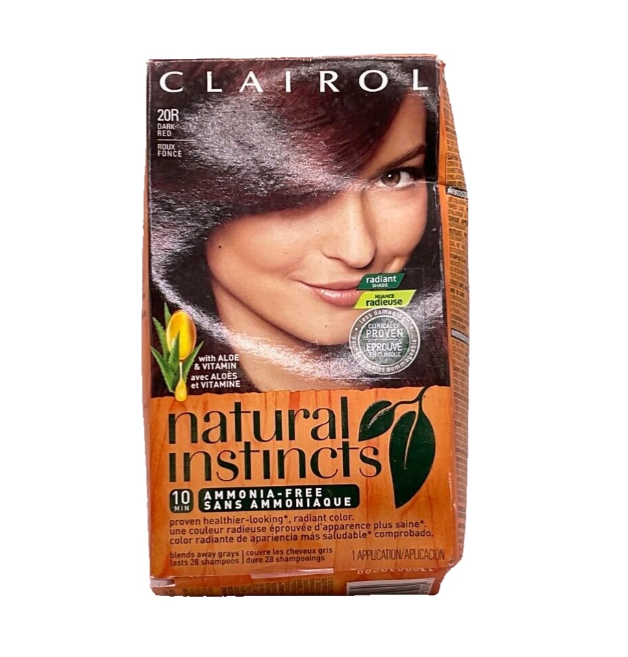 Clairol Natural Instincts ammonia-free Hair Color #20R Dark Red/1 application - Image 1 of 1