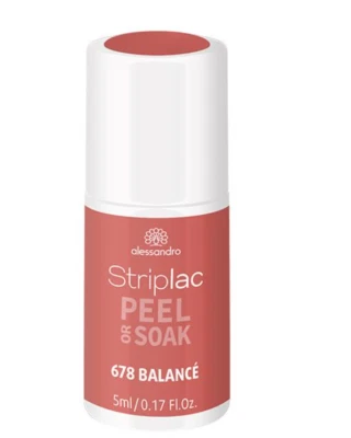 Alessandro UV LED STRIPLAC OR SOAK Nagellack 678 BALANCE  Trendy Lachs - Bild 1 von 4