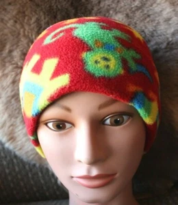 Turtle Fur Red Animals With Polartec Fleece Thermal Cap Hat Kids Kids 2-7 Years - Picture 1 of 5