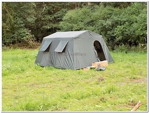 Military Army Outdoor Large BaseCamp Tent Shelter 6 Person - Olive - Factory New - Picture 1 of 12