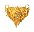 22K/18K Real Certified Fine Yellow Gold Unique Carved Mangalsutra Pendant