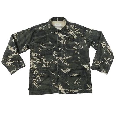 Zadig & Voltaire Jacket Womens XS / S Green Kansas Camo Leo Jean OverShirt - Image 1 of 4