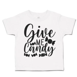 Halloween Toddler T-Shirt Give Me Candy Doom Boy & Girl Clothes Baby Funny Tee - Picture 1 of 21
