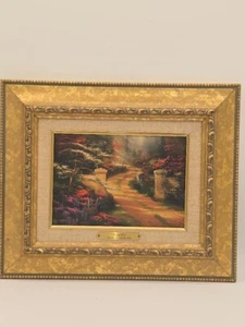 Thomas Kinkade Lighthouse Publishing COA Accent Prints Collection SPRING GATE - Picture 1 of 5