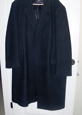 Abrigo Top Abrigo Hombre Vintage Botany 500 Negro Invierno Lana/nylon 44 Reg. Foto 1 de 4