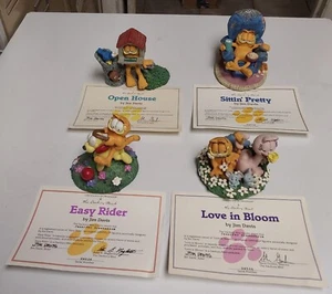 LOT OF DANBURY MINT GARFIELD FIGURINES WITH COA - Picture 1 of 5