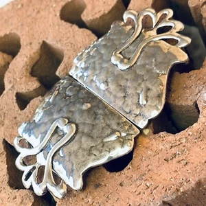 Antique English Sterling Silver Nurses Buckle 1905 By Mappin & Webb Birmingham - Picture 1 of 24