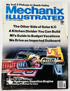 Vintage July 1977 Mechanix Illustrated Magazine Hydrogen / Gasoline Engine - Picture 1 of 7
