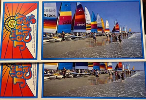 ESCAPE TO THE JERSEY CAPE (2) VINTAGE UNUSED POSTCARDS CAPE MAY, NEW JERSEY ETC - Picture 1 of 5