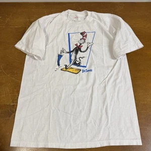 Vintage Dr Seuss Shirt Extra Large White 90s White Promo - Picture 1 of 7