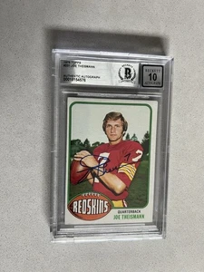 Joe Theismann signed encapsulated Card Beckett BAS cert slabbed 1976 Topps #231 - Picture 1 of 2