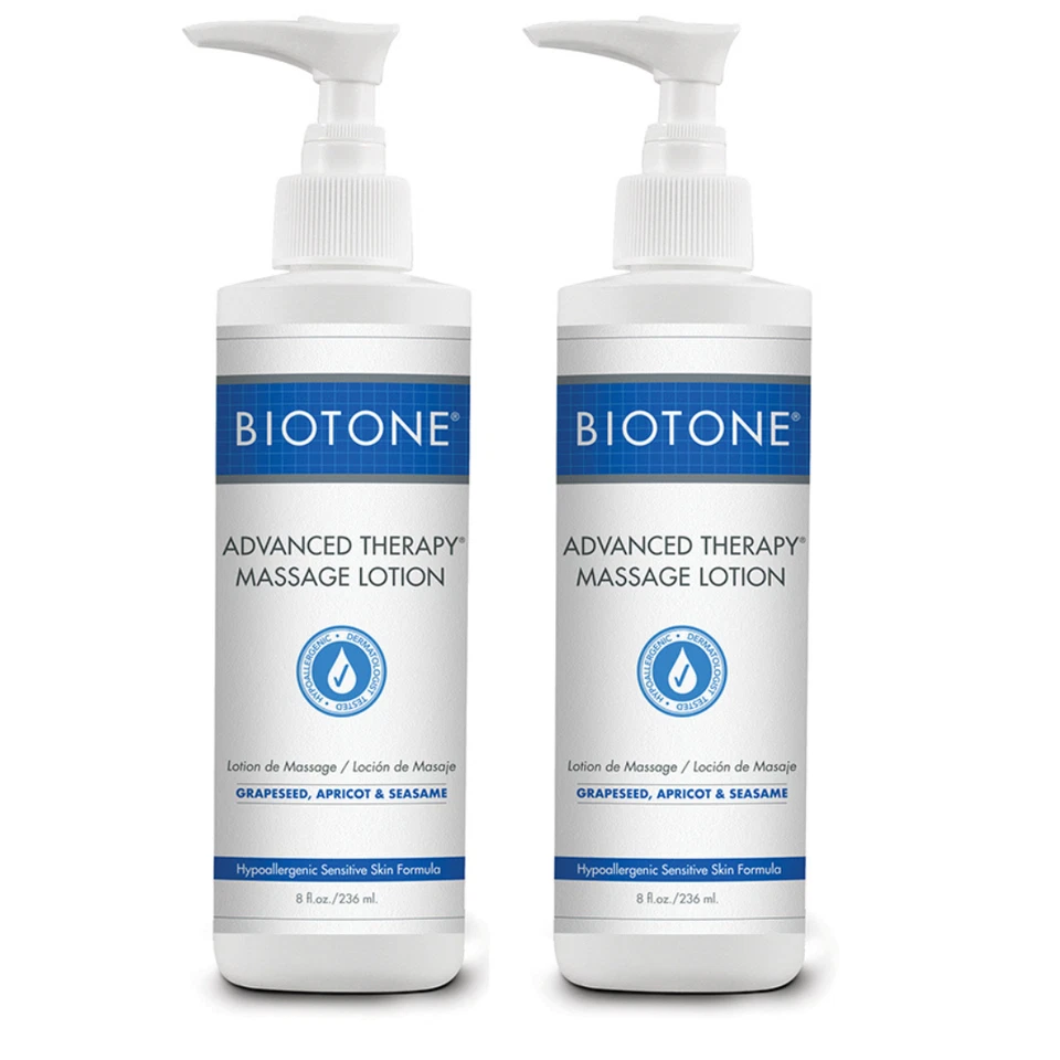 Loción de masaje y spa Biotone Advanced Therapy - 2 botellas de bomba recargables de 8 oz Foto 1 de 1