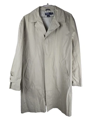 Классический Polo Ralph Lauren траншея дождя пальто хаки желтовато-коричневый Mac Duster куртка XL - Изображение 1 из 4