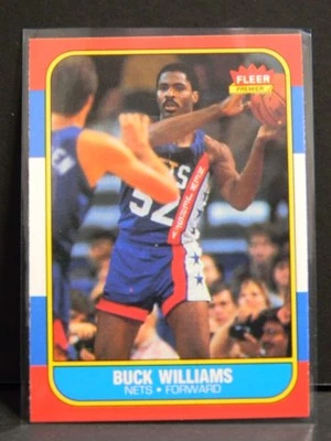 Fleer #123 Buck Williams 1986-87 casi nuevo-como nuevo o mejor redes, blazers, Knicks Foto 1 de 2