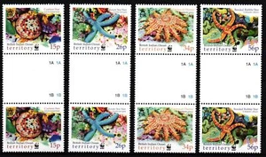 Britische Gebiete im Indischen Ozean 266-269 ZS postfrisch Seesterne WWF #IG256 - Bild 1 von 1