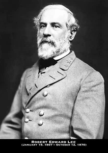 Robert E Lee Monochrome Photo Print (A4 Size - 210 x 297mm - 8.5" x 11.75"). - Picture 1 of 2