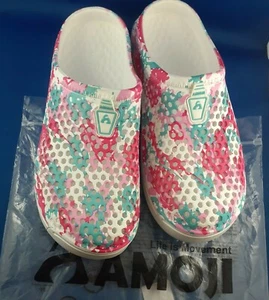 Zuecos de jardín unisex AMOJI NUEVOS camuflaje rosa blanco 250 mm para mujer EE. UU. 7-8 suave - Imagen 1 de 6