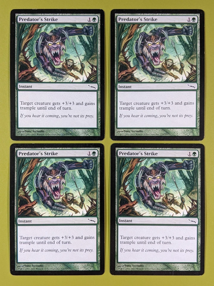 Predator's Strike x4 Mirrodin 4x Playset Magic the Gathering MTG - Image 1 of 1
