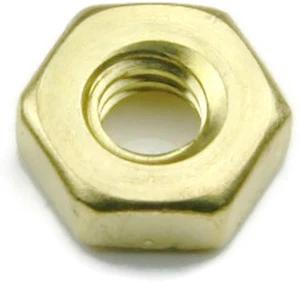Brass Machine Screw Hex Nuts UNC Coarse Thread Brass Nuts - QTY 1,000 - Picture 1 of 4