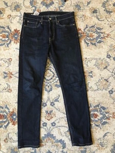 Levis 510 Super Skinny Jeans Mens 32X32 Black Denim Dark Wash Vintage - Picture 1 of 10
