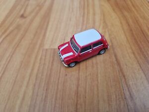 1/72 CARARAMA CLASSIC RED/WHITE MINI COOPER DIECAST MODEL CAR