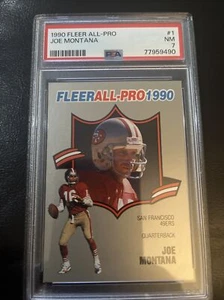 Joe Montana 1990 Fleer All-Pro San Francisco 49ers #1 PSA 7 - Bild 1 von 2