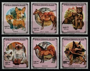 Madagascar 1991 - Mi-N.o 1323-1328 A ** - Estampillada sin montar o nunca montada - Mascotas / Mascotas - Imagen 1 de 1