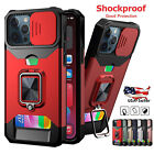 Card Holder Case For iPhone 13 12 11 Pro Max X XS XR 8 7 Shockproof Wallet Cover