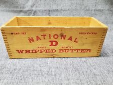 Vintage KRAFT Wood Butter Box 5 Pounds National D Whipped Butter