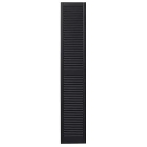 Ply Gem Louvered Shutters 15"x71" Rectangular Polypropylene Decorative Black - Picture 1 of 5