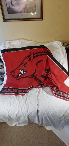 3ft X 5ft Arkansas Razorbacks Flag "Go Hogs" Cover