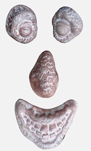 Tree face mold 4 piece poly plastic mould Total 9"H x 5" W no space in between - Picture 1 of 5