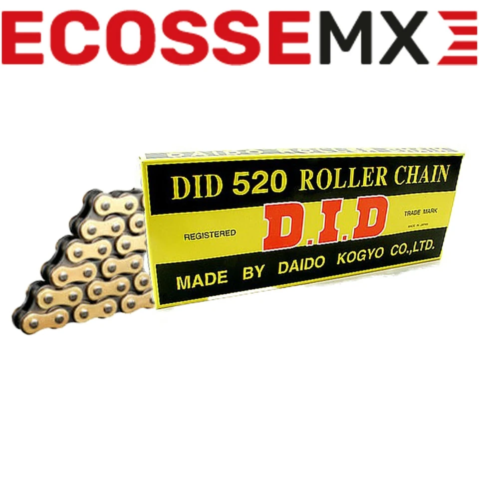 Gas Gas 250 EC 2T Rep / Racing 12-14 520 / 112 links DID Std Gold & Black Chain