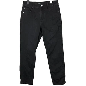 Pantalones de mezclilla Decjuba para mujer 10 negros rectos regulares informales al aire libre damas lavado oscuro - Imagen 1 de 11