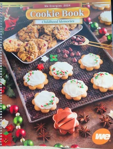 WE Energies 2024 Childhood Memories Cookie Book 37 Recipes 27 Pages - Picture 1 of 3