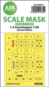 Art Scale 1/48 Art Scale L-4 Grasshopper double-sided self-adhesive mask for Spe - Picture 1 of 1