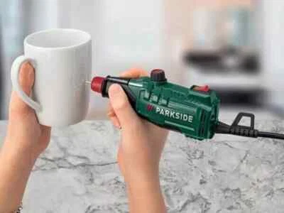 Parkside Engraving Tool (PGG 15  E4), With 4 Engraving Templates, 6000spm-GBL151 - Image 1 of 4