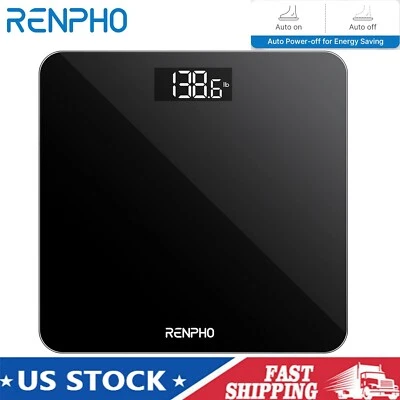 Digital Body Weight Bathroom Scale w/ Step-on Technology Battery Powered 400lbs - Image 1 of 4