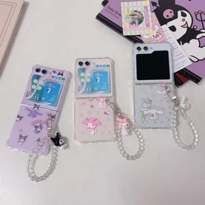 For Samsung Galaxy Z Flip 6 5 4 3 Cute Cartoon Clear Shockproof Phone Case Cover - Picture 1 of 18