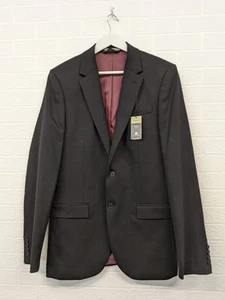 Chaqueta Blazer M&S Calce Ajustado Inteligente 40" Pecho Negra Para Hombre Moda Nueva con Etiquetas - Imagen 1 de 11