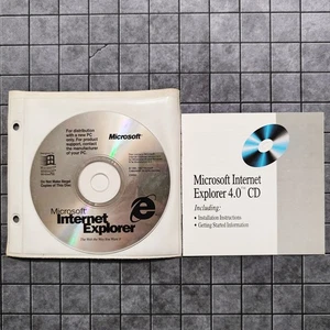 Microsoft Internet Explorer 4.0 Windows 95 NT Disc w/Installation Instructions - Picture 1 of 1